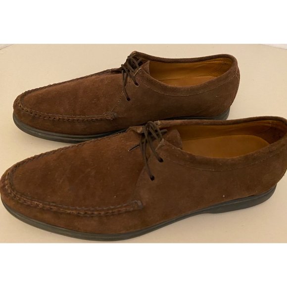 Peter Millar Crowders Suede Lace Up Shoes 12M Casual Non-Slip Comfort Slip-On - Picture 4 of 14